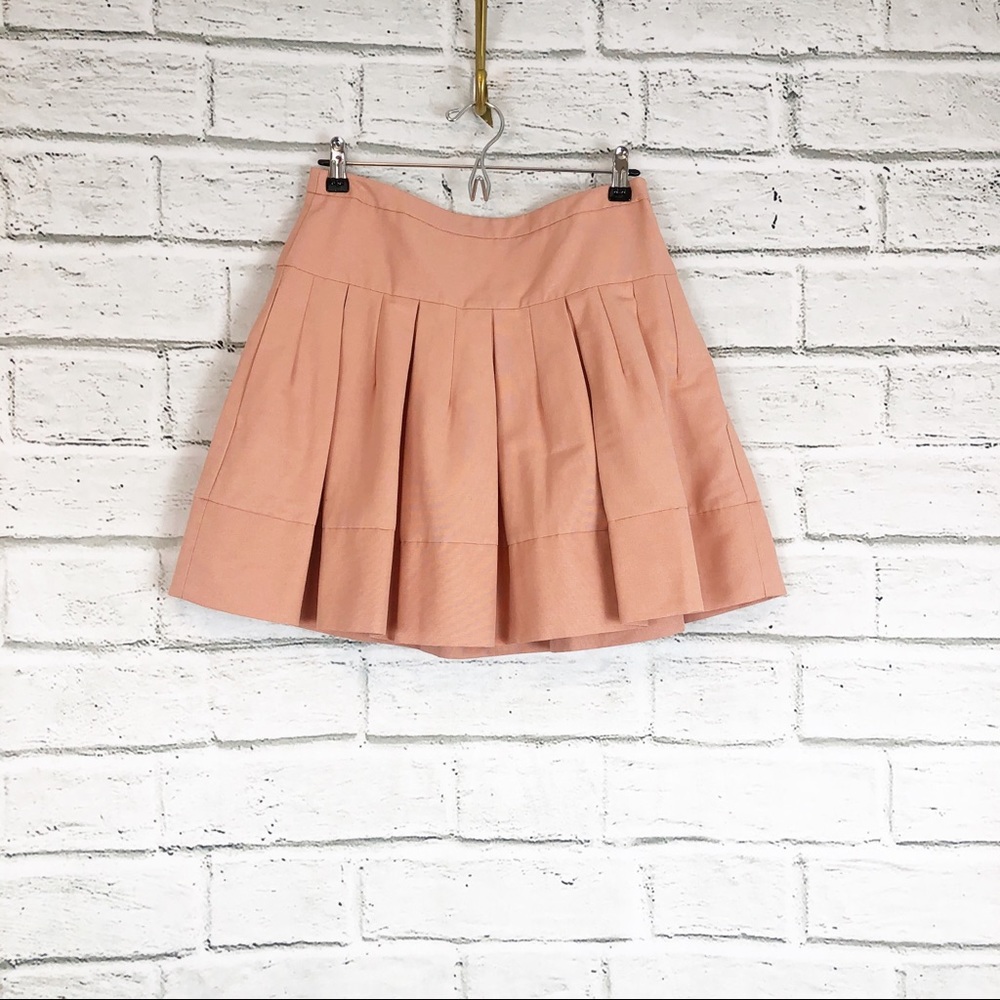 BCBGMaxazria | Women’s Pink Pleated Mini Skirt